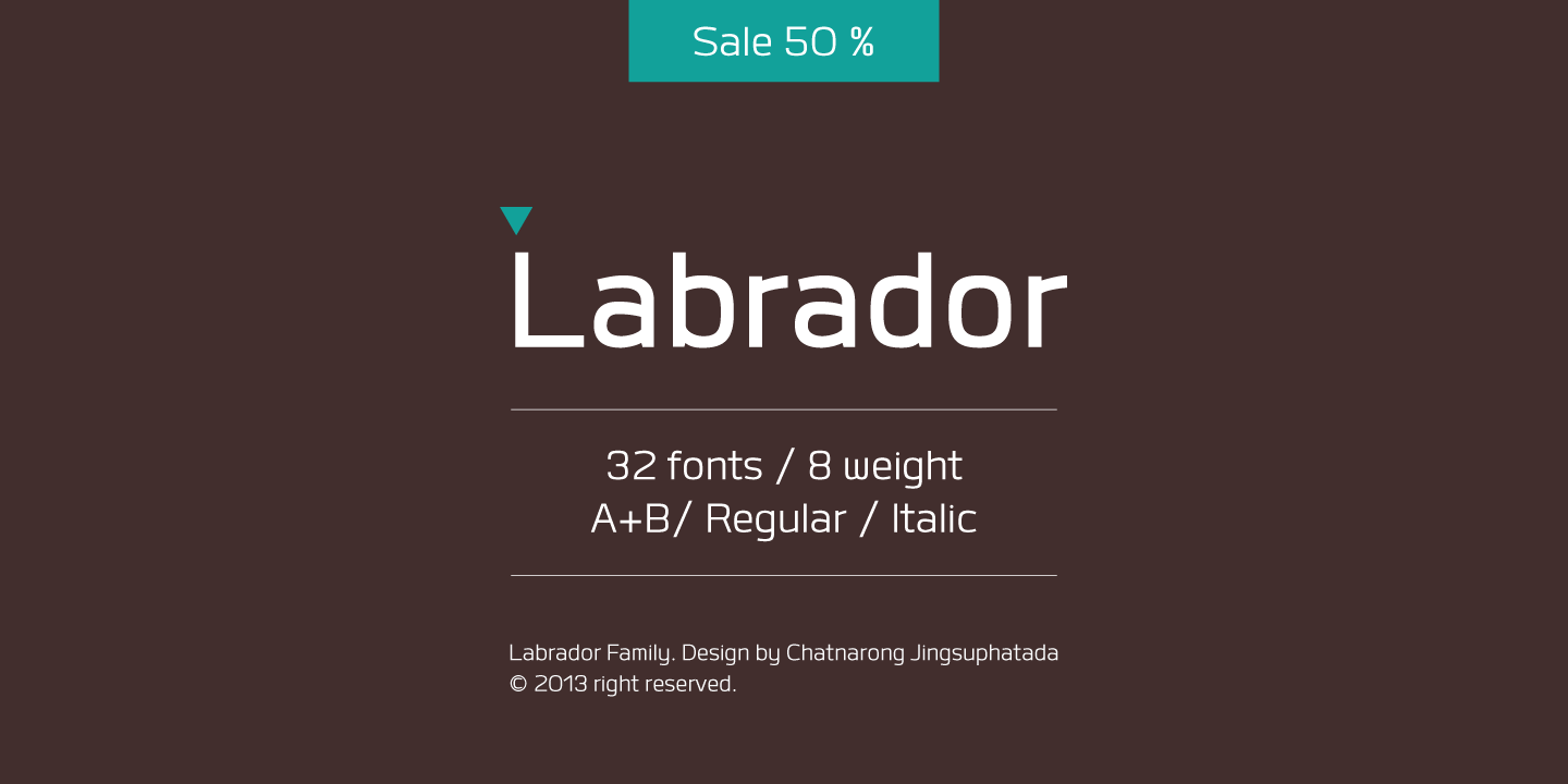 Пример шрифта Labrador A #1